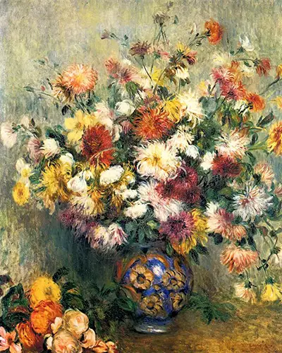 Vase of Chrysanthemums Pierre-Auguste Renoir